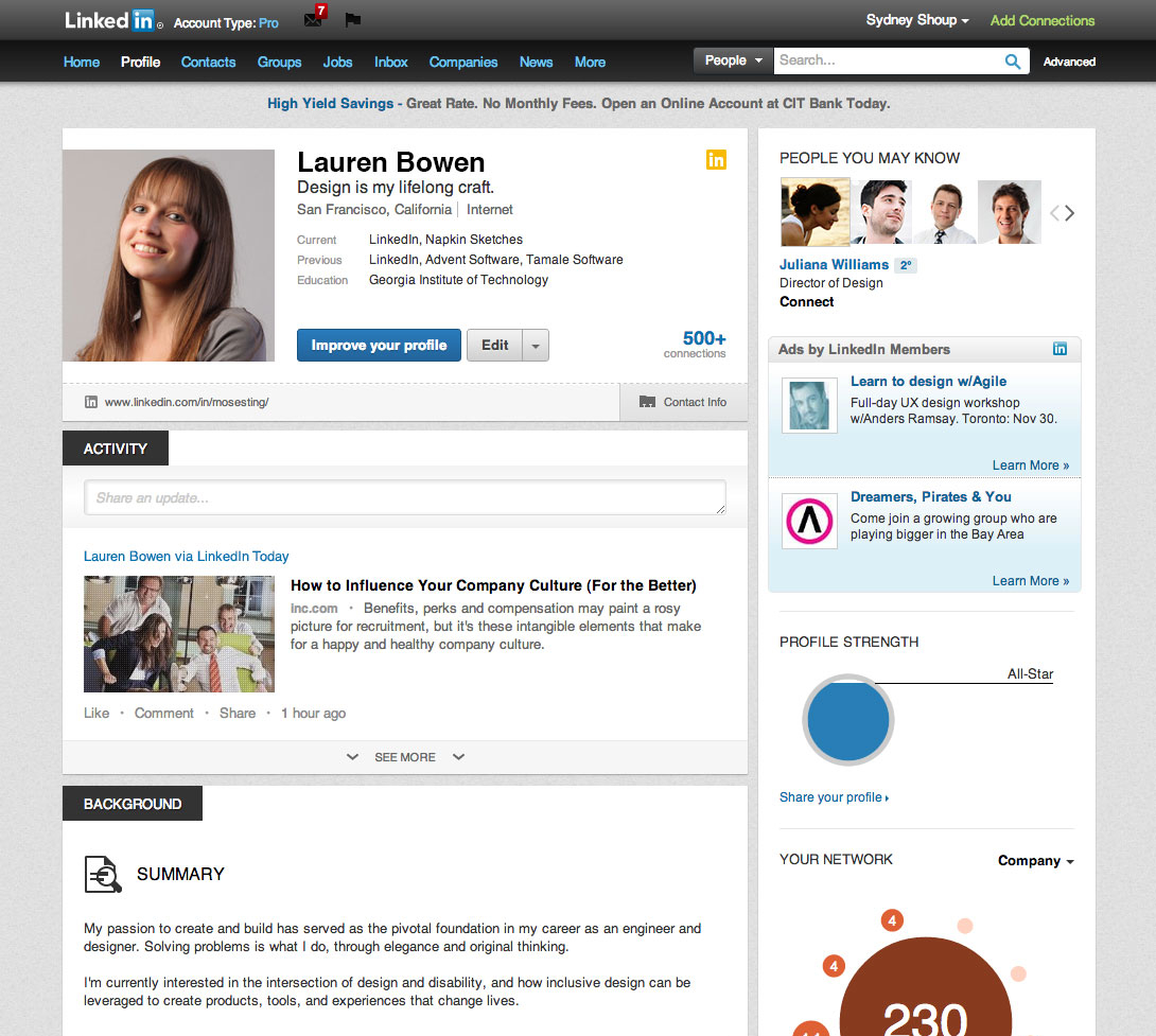 Linkedin-profile