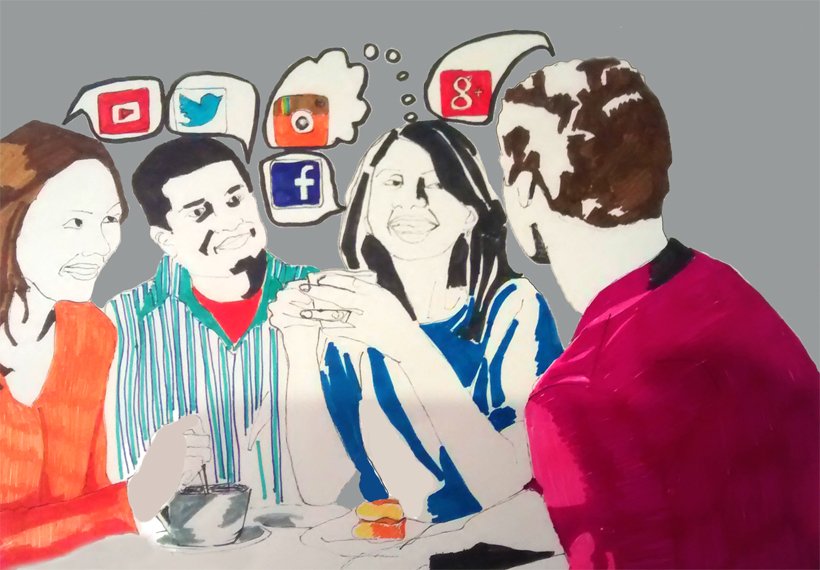 Is Your Business Ready For The Social Age ? Illustration by Maria Fonseca