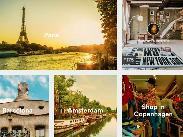 Screenshot of Airbnb website