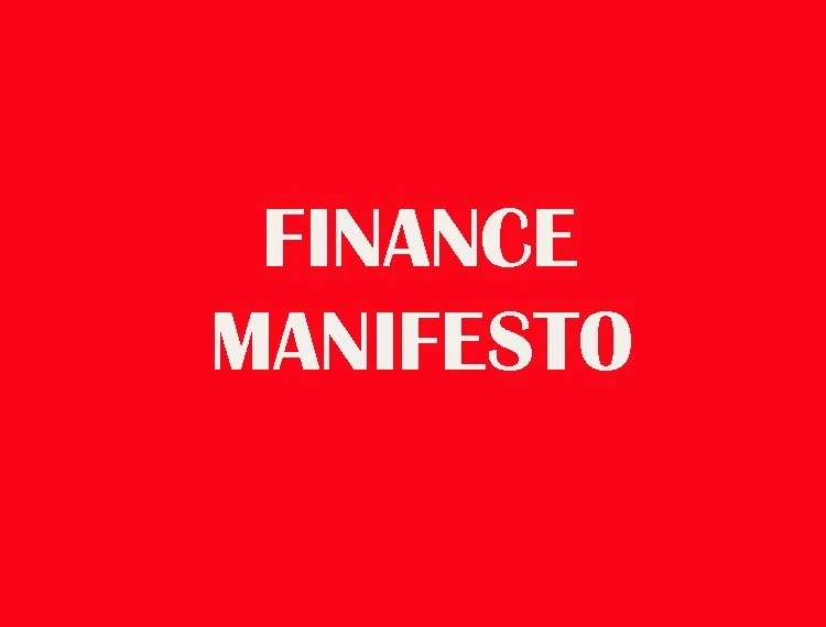 The UK Manifesto for Transforming Finance