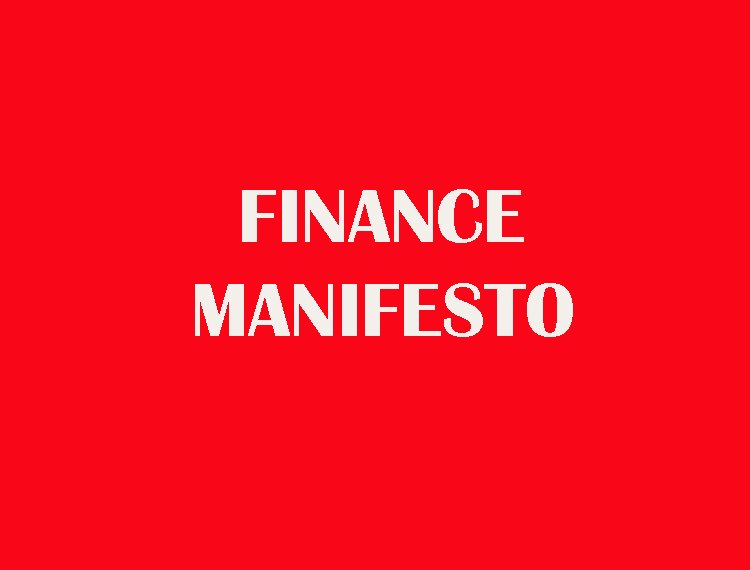 The UK Manifesto for Transforming Finance