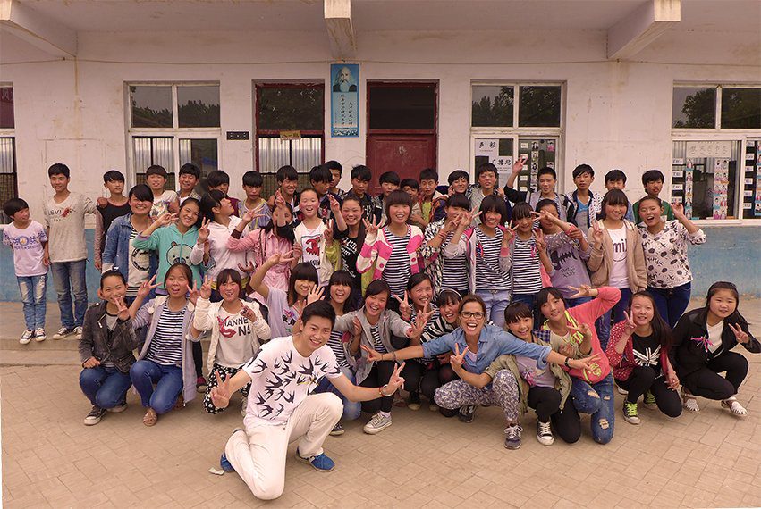 Students from School in Henan, China Photo by Viveka Nordström