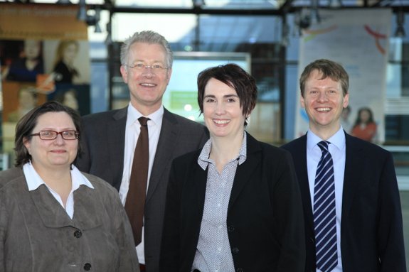 The BTI team: Sabine Donner, Hauke Hartmann, Sabine Steinkamp and Robert Schwarz (from the left to the right) © Bock & Gärtner