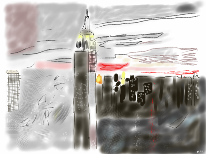 Drawing by Kosta Peric