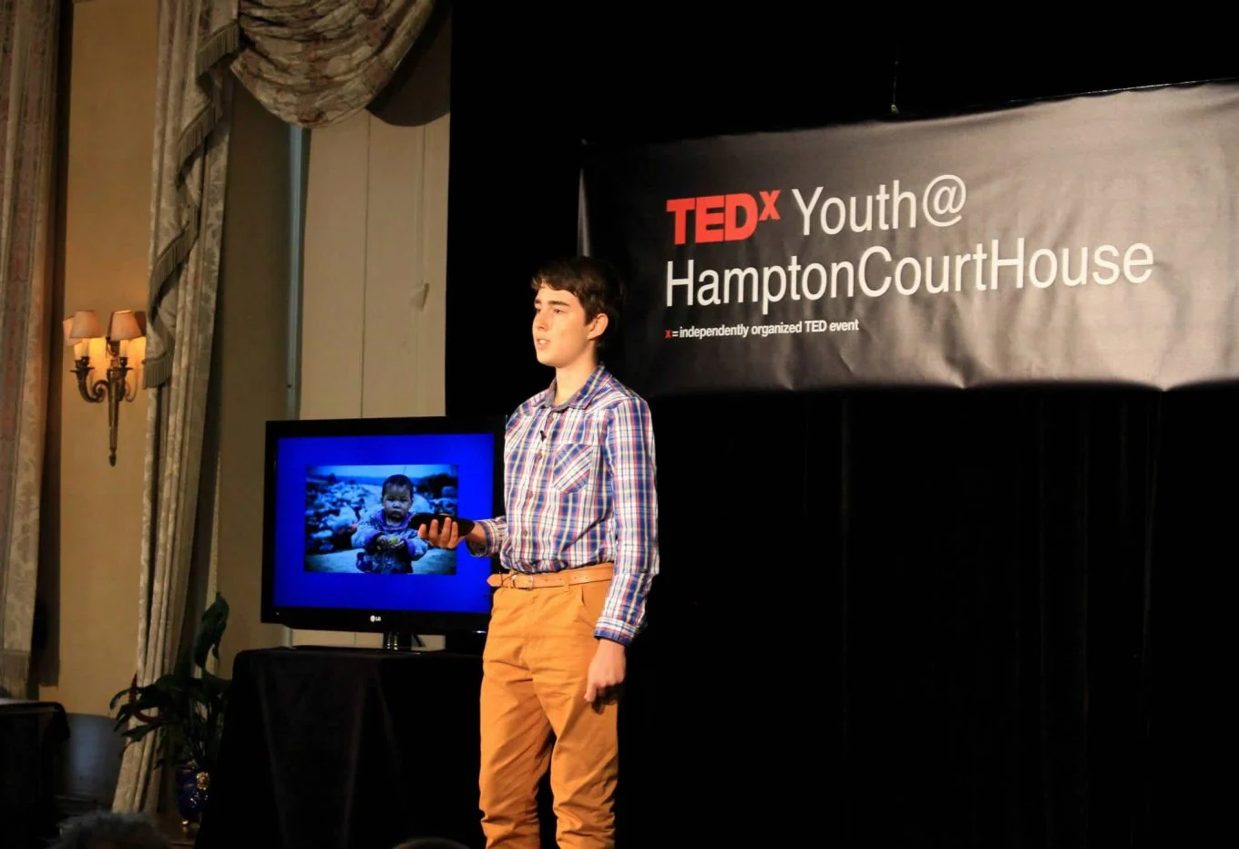 On stage at TEDx Hampton Court House