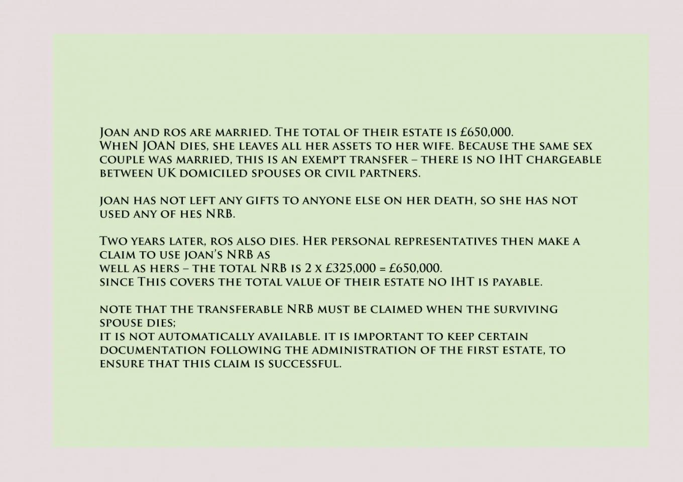 Example of IHT