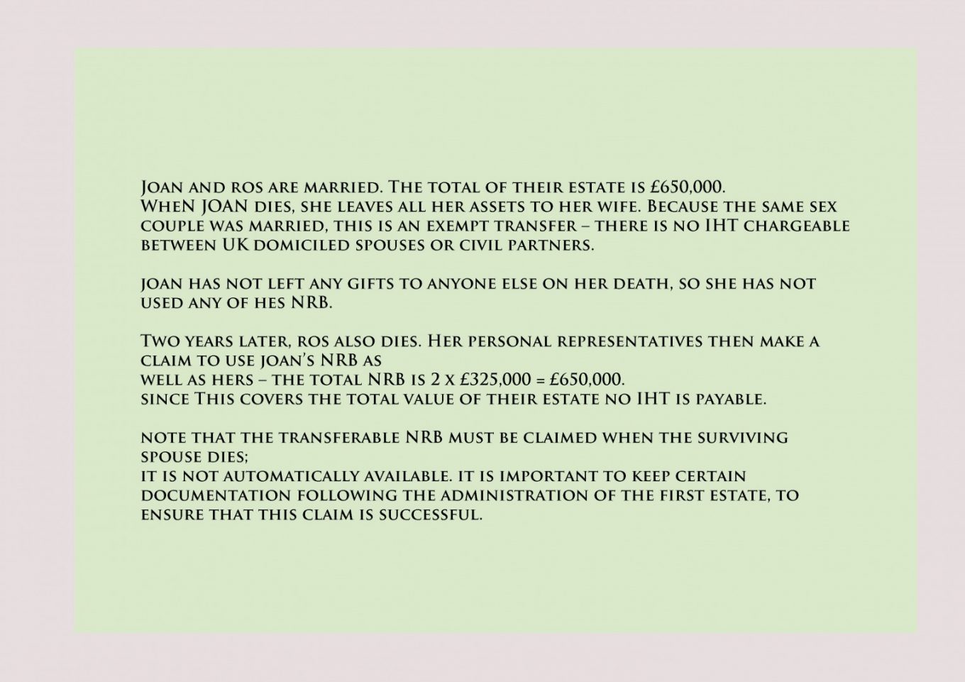 Example of IHT