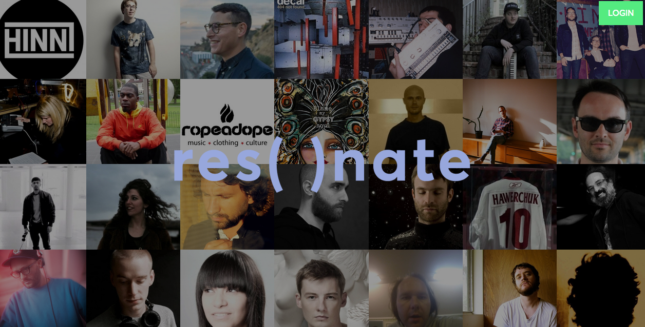 Screenshot of platform coop resonate