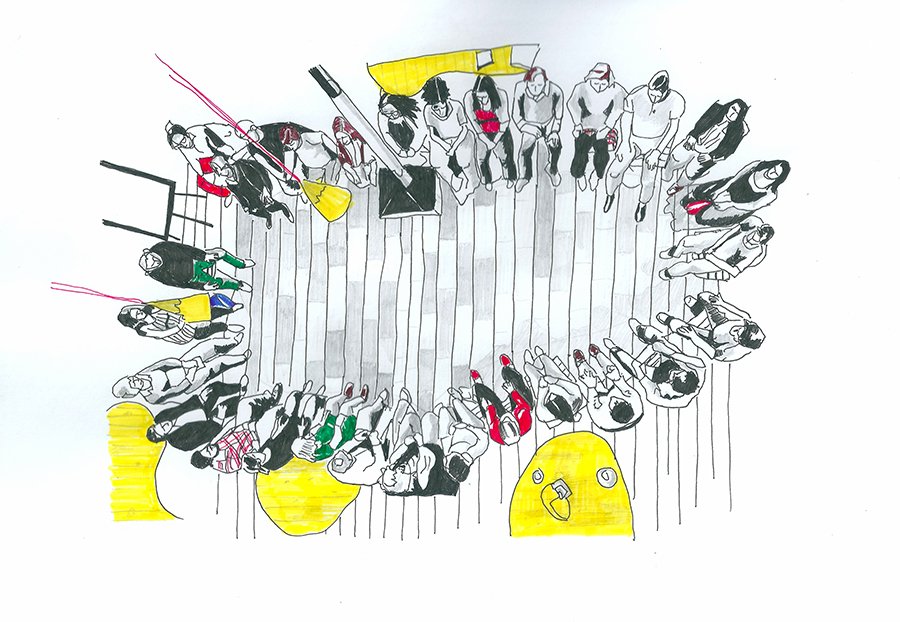 U.Lab Kings Cross Drawing by Maria Fonseca