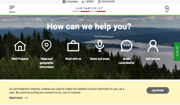 Website of Swedish Land Property