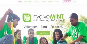 Screenshot of website https://www.involvemint.io/
