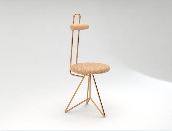 A sustainable cork task chair (UK, Portugal and Germany)