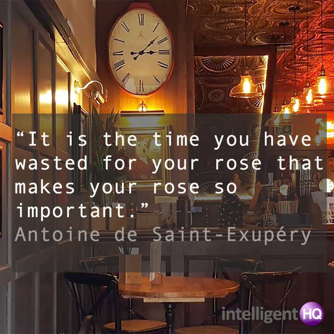 Quote by Saint Exupery. Image by Maria Fonseca.