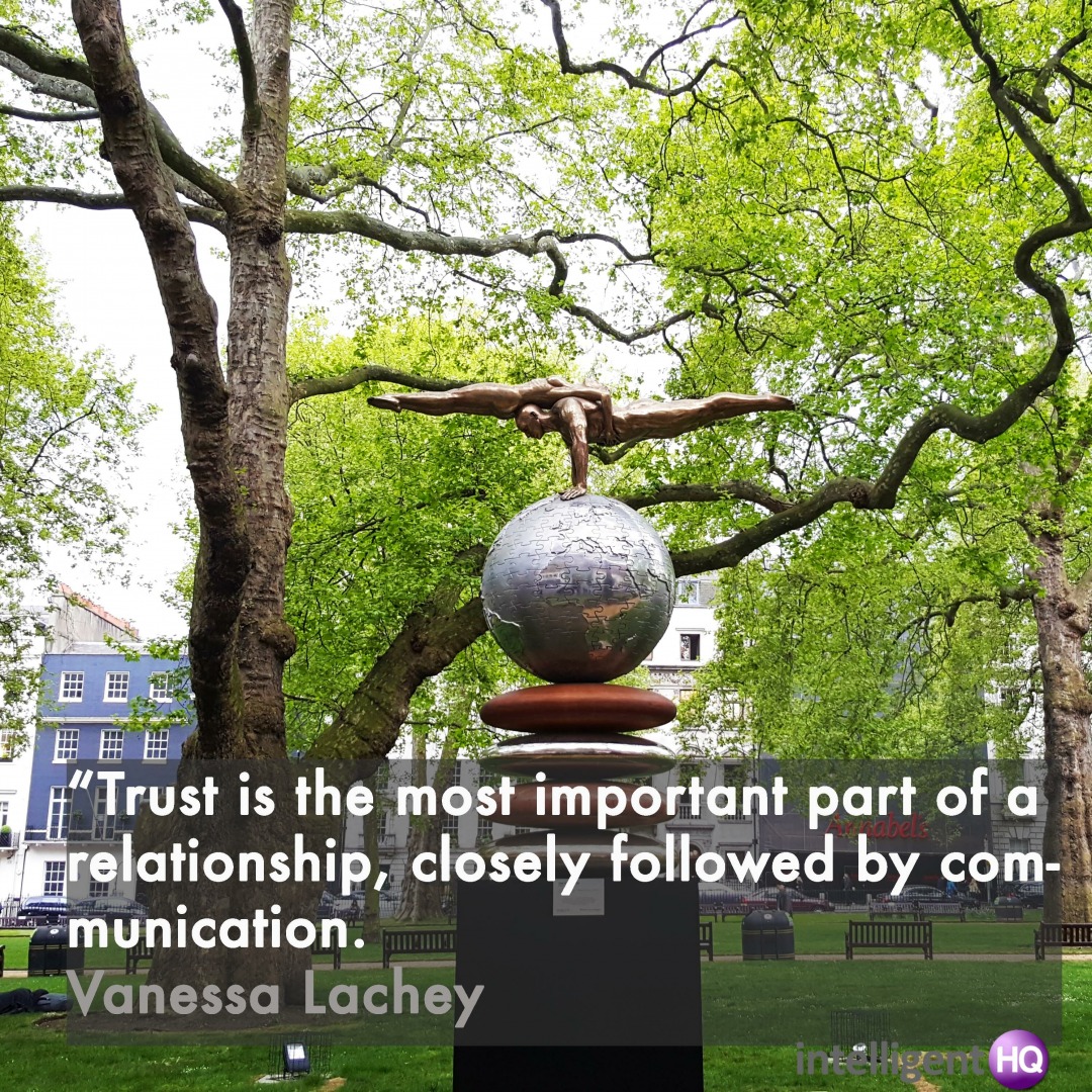 "Trust is the most important part of a relationship, closely followed by communication. I think that if you have those two things, everything else falls into place - your affection, your emotional connection. " Quote by Vanessa Lachey. Image by Maria Fonseca, Intelligenthq