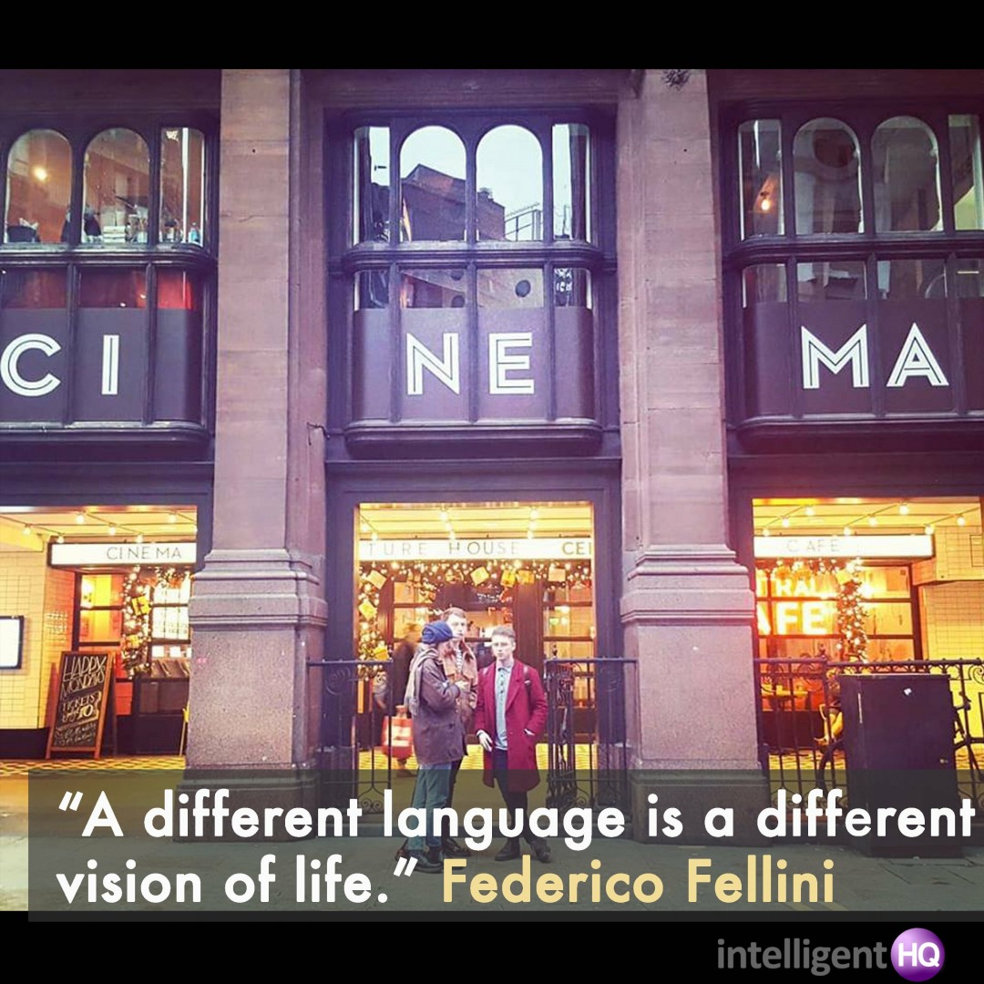 "A different language is a different vision of life."  Federico Fellini Image by Maria Fonseca, Intelligenthq