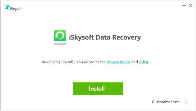 After registering iSkysoft data recovery, you are ready to recover your deleted or lost files