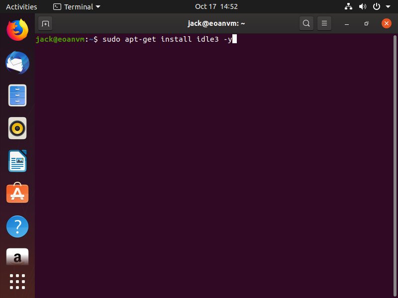 How to install IDLE Python IDE on Ubuntu 18.04