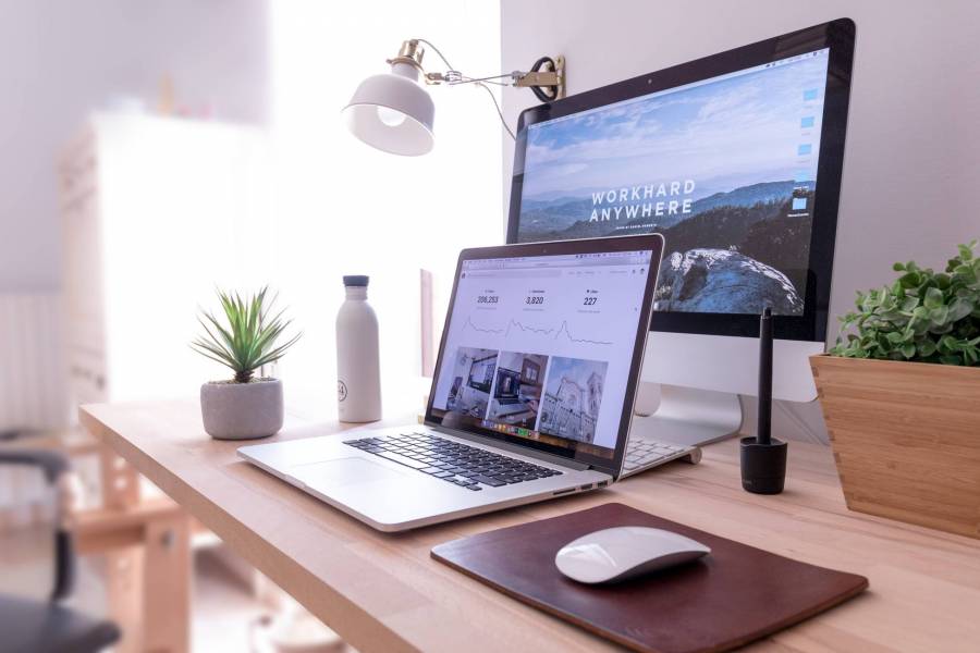 Wooden desk