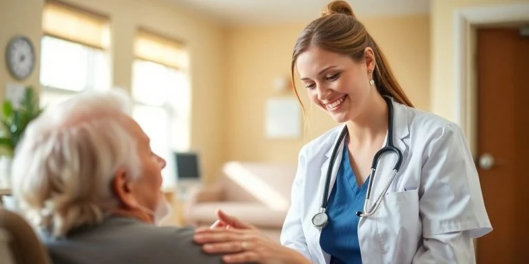 CNA caring for a patient in a healthcare setting.
