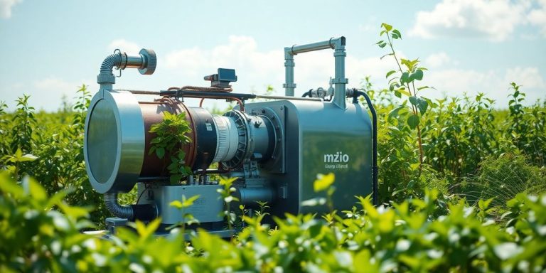 Innovative CO2 capture technology in a green environment.