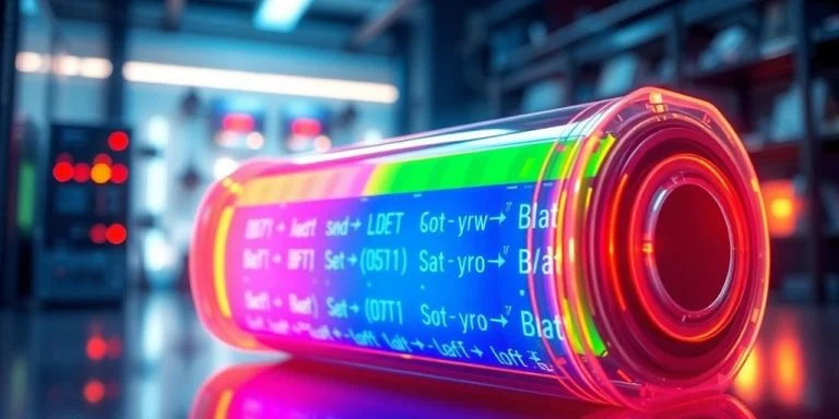 Sodium-ion battery in a high-tech lab setting.