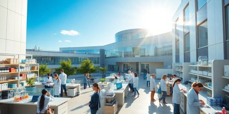 Modern campus of CA Institute of Technology with students and labs.