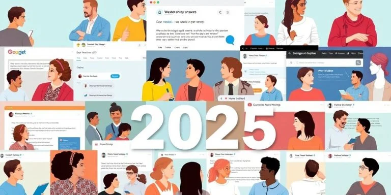 Collage of users interacting on various Q&A websites.