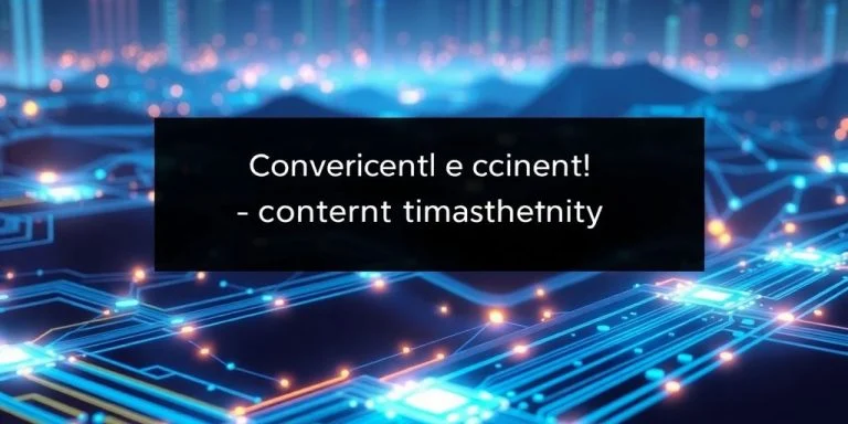 Futuristic digital landscape illustrating AI technology and innovation.