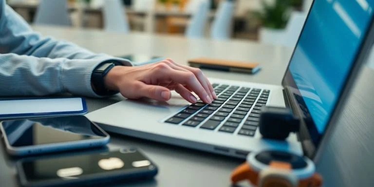 Diverse tech devices on a modern workspace.
