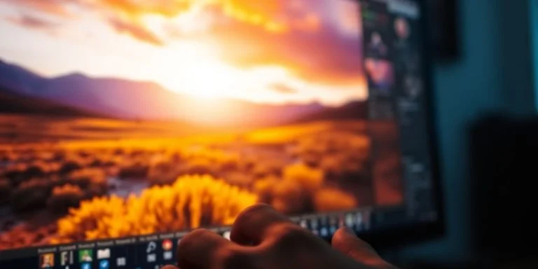 AI photo editor creating stunning image.