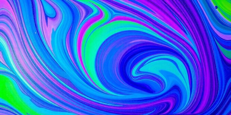 Colorful AI-generated abstract art swirls