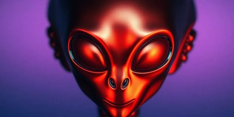 A futuristic Reddit alien in tech.