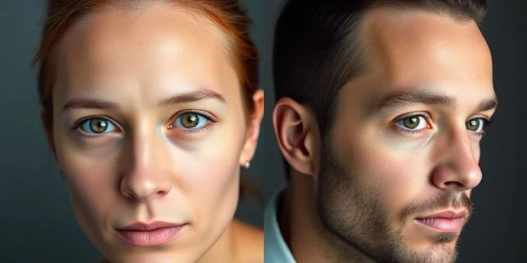 AI face swap demonstration.
