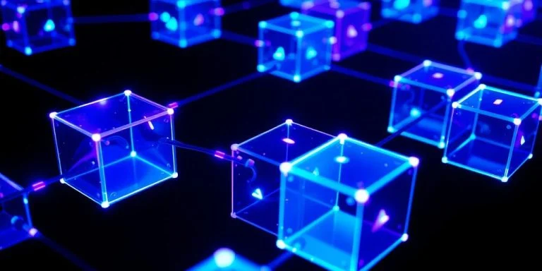 Blockchain network connections.