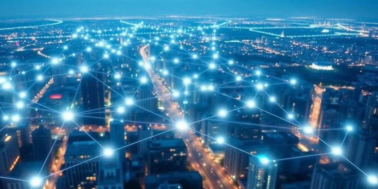 Blockchain network connecting global real estate.