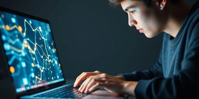 Student using AI for homework.