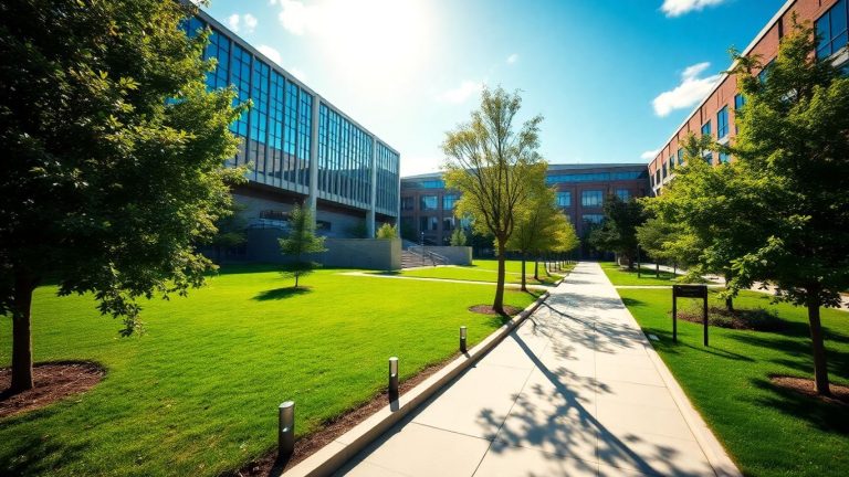 New Jersey Institute of Technology campus buildings and green spaces.