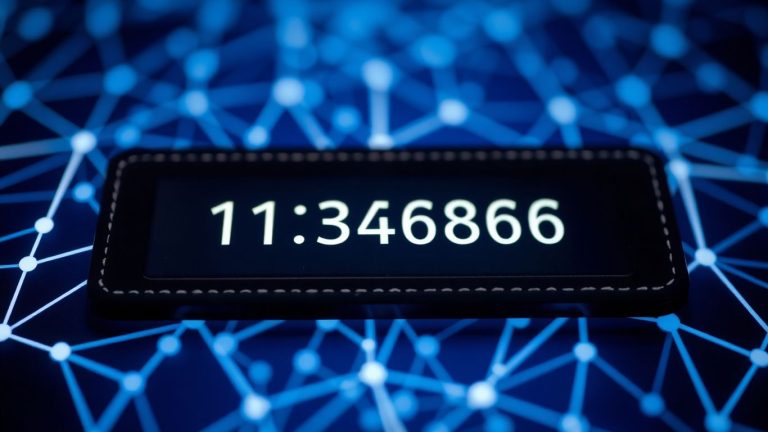 Blockchain.com wallet address on a digital interface.