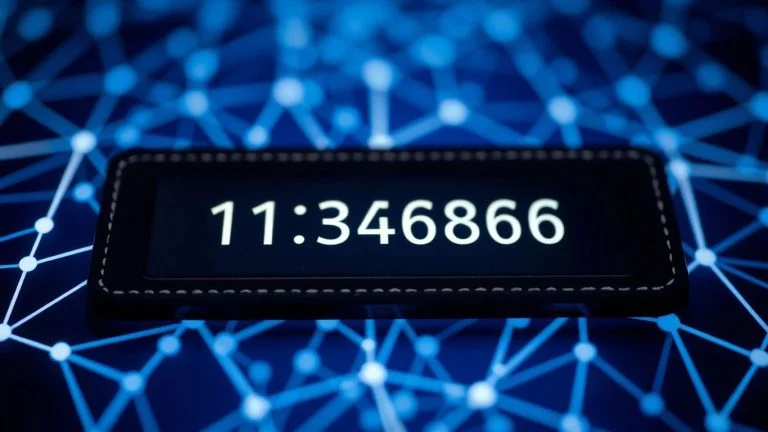 Blockchain.com wallet address on a digital interface.