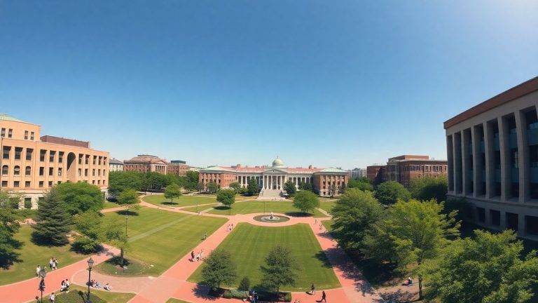Georgia Institute of Technology campus buildings and greenery.