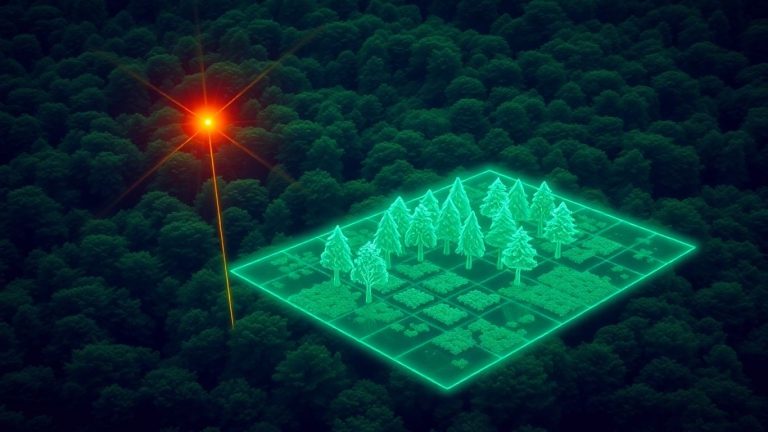 Laser scanning forest digital twin technology scene