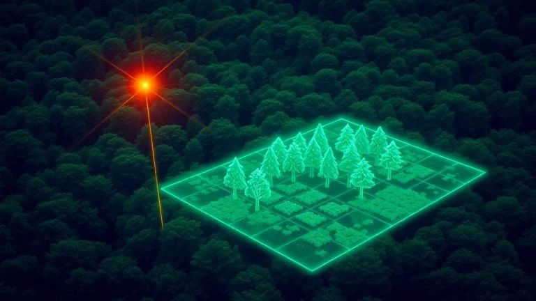 Laser scanning forest digital twin technology scene