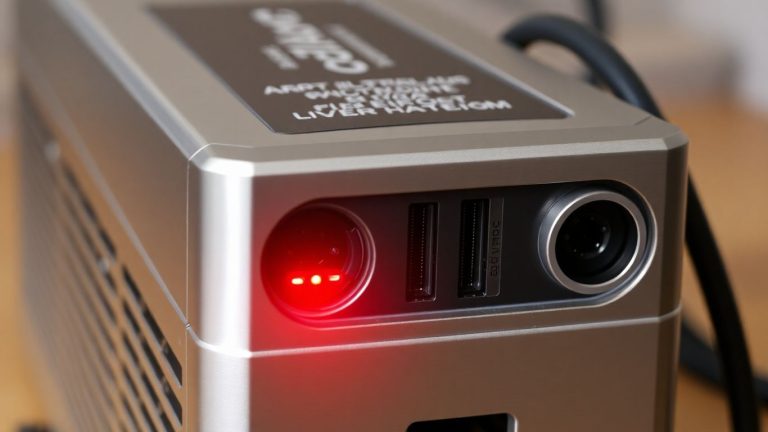 EcoFlow Delta Max 2000 power station with fire risk warning.