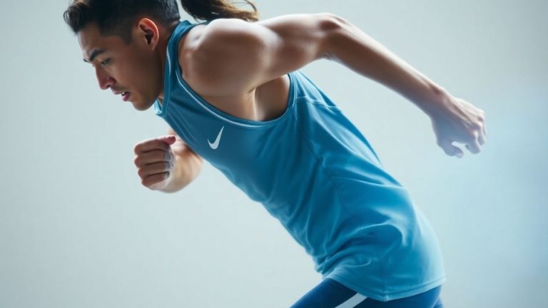 Nike athlete in advanced Aero-FIT cooling apparel.