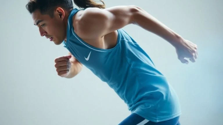 Nike athlete in advanced Aero-FIT cooling apparel.