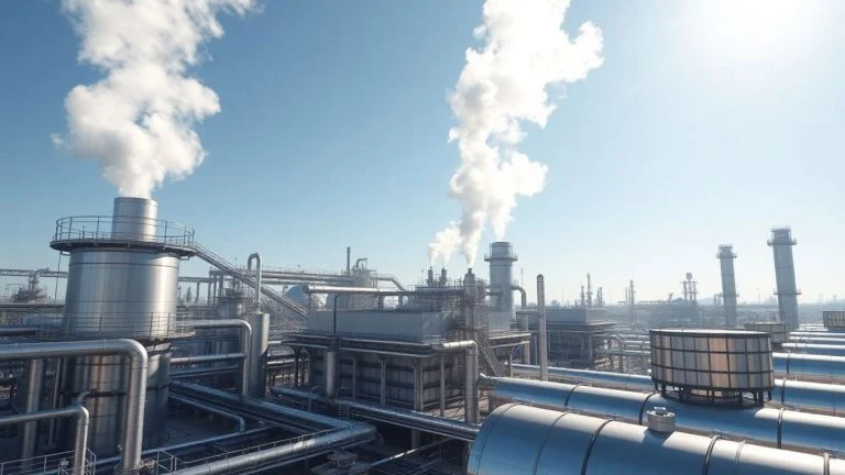 Modern refinery producing renewable fuels