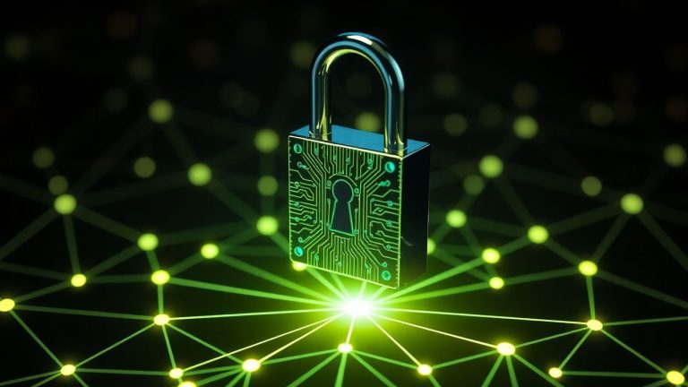 Digital padlock over blockchain network