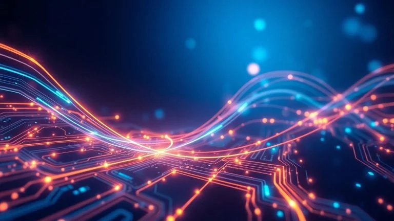 Futuristic technology and innovation background