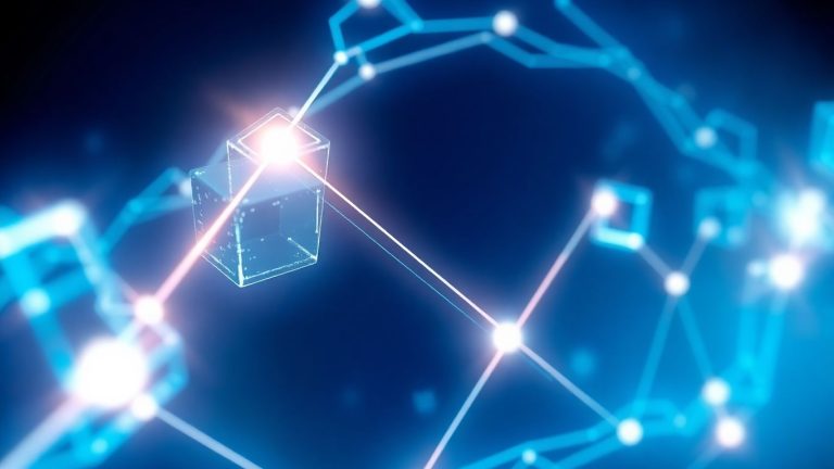 Blockchain technology network visualization