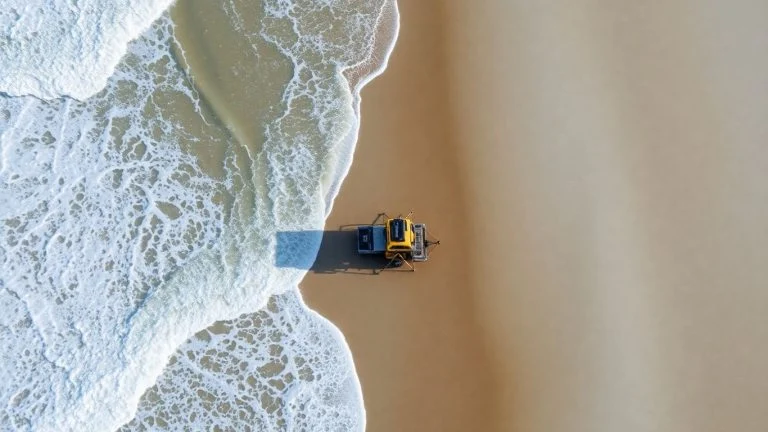AI technology protecting North Carolina's eroding coastline from waves.